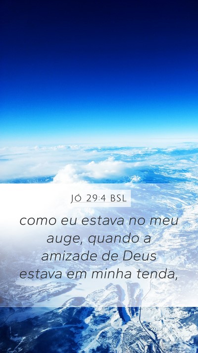 Jó 29:4 BSL Bible Verse Image