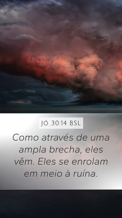Jó 30:14 BSL Bible Verse Image