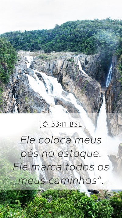 Jó 33:11 BSL Bible Verse Image
