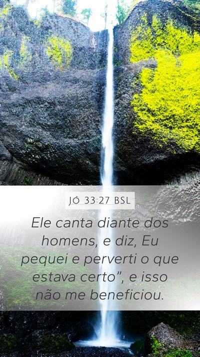 Jó 33:27 BSL Bible Verse Image