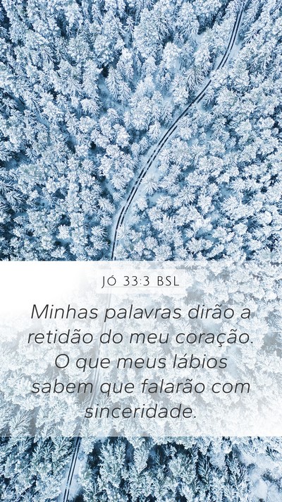 Jó 33:3 BSL Bible Verse Image