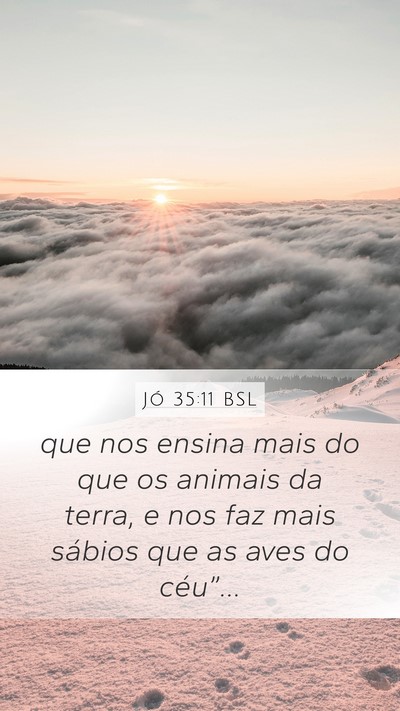 Jó 35:11 BSL Bible Verse Image