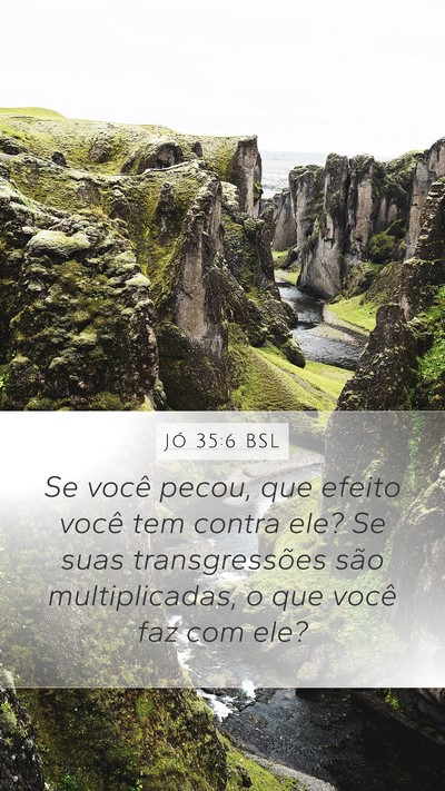 Jó 35:6 BSL Bible Verse Image