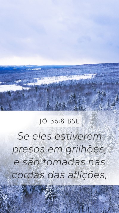 Jó 36:8 BSL Bible Verse Image