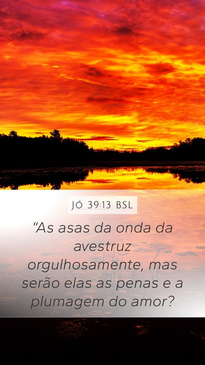 Jó 39:13 BSL Bible Verse Image