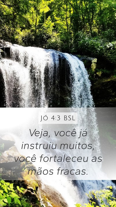 Jó 4:3 BSL Bible Verse Image
