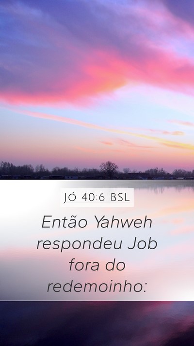 Jó 40:6 BSL Bible Verse Image