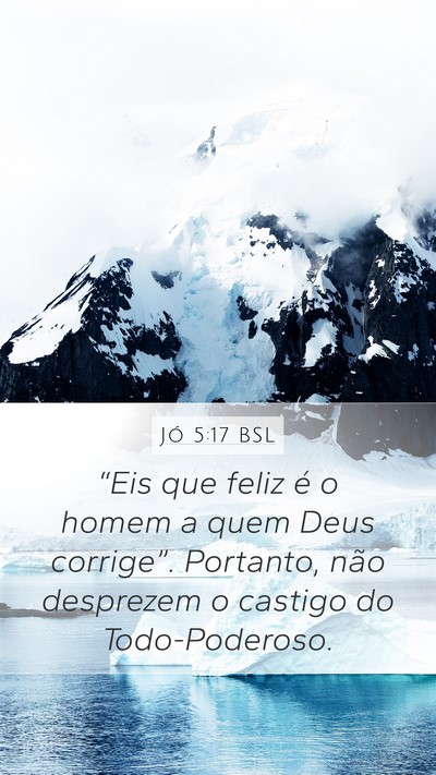 Jó 5:17 BSL Bible Verse Image