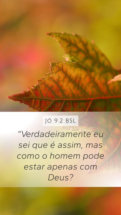Jó 9:2 BSL Bible Verse Image