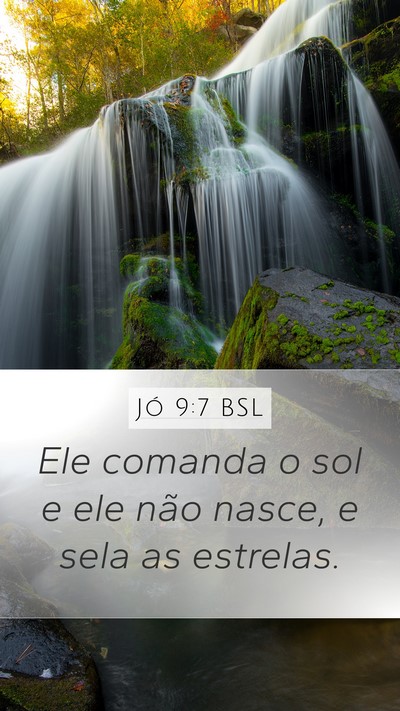 Jó 9:7 BSL Bible Verse Image