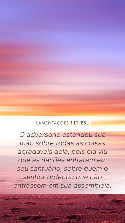 Lamentações 1:10 BSL Bible Verse Image