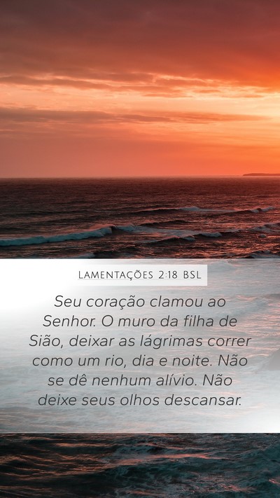 Lamentações 2:18 BSL Bible Verse Image