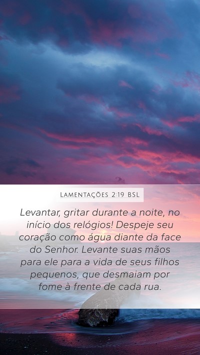 Lamentações 2:19 BSL Bible Verse Image