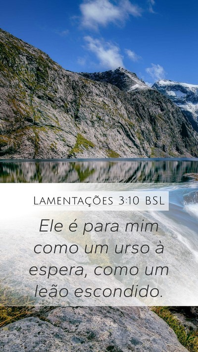 Lamentações 3:10 BSL Bible Verse Image