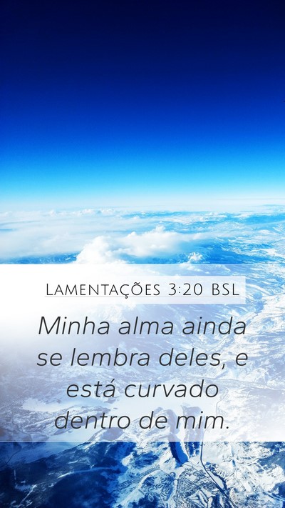 Lamentações 3:20 BSL Bible Verse Image