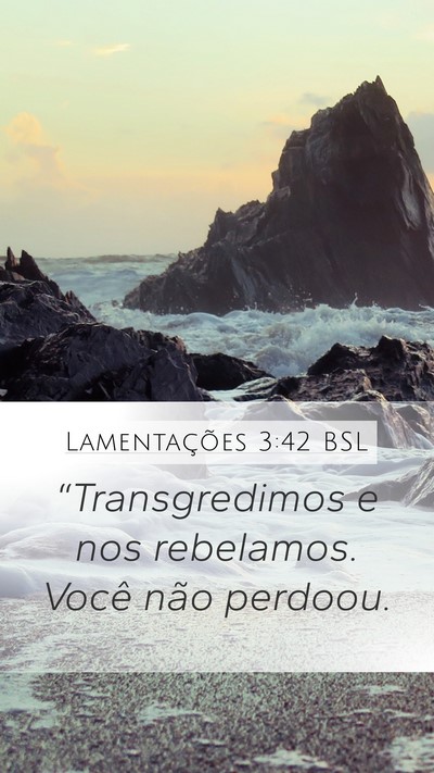 Lamentações 3:42 BSL Bible Verse Image