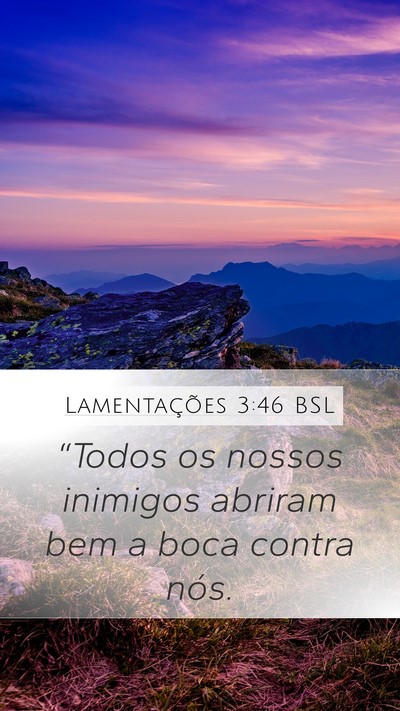 Lamentações 3:46 BSL Bible Verse Image