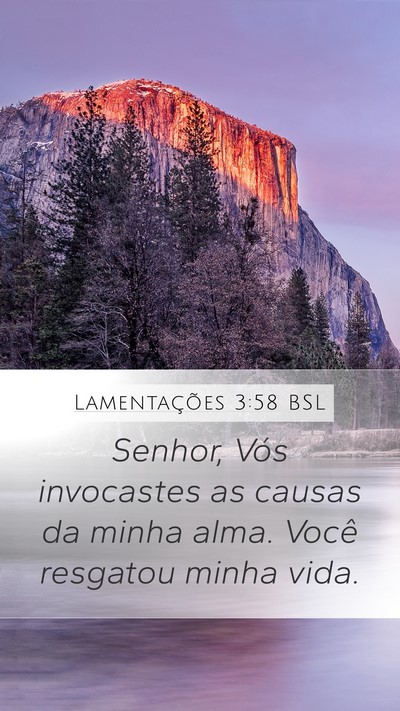 Lamentações 3:58 BSL Bible Verse Image