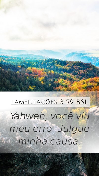 Lamentações 3:59 BSL Bible Verse Image