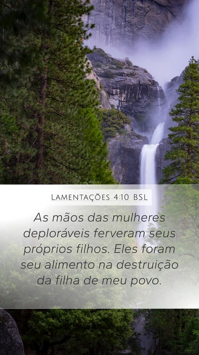 Lamentações 4:10 BSL Bible Verse Image