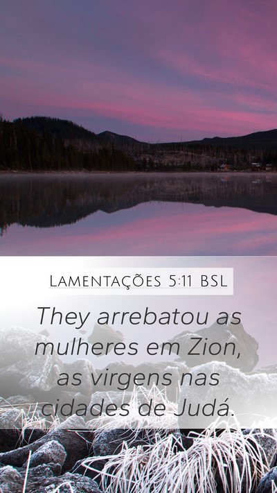 Lamentações 5:11 BSL Bible Verse Image
