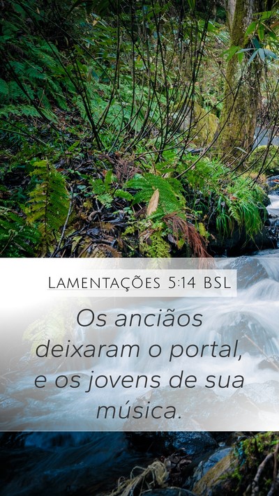 Lamentações 5:14 BSL Bible Verse Image