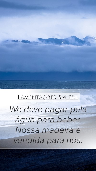 Lamentações 5:4 BSL Bible Verse Image