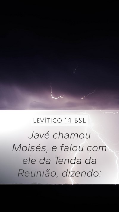 Levítico 1:1 BSL Bible Verse Image