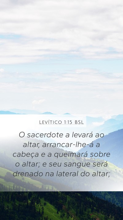 Levítico 1:15 BSL Bible Verse Image
