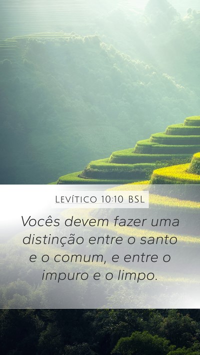 Levítico 10:10 BSL Bible Verse Image