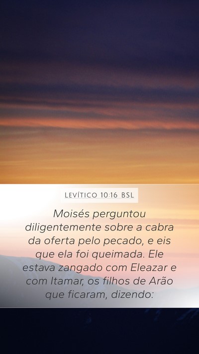 Levítico 10:16 BSL Bible Verse Image
