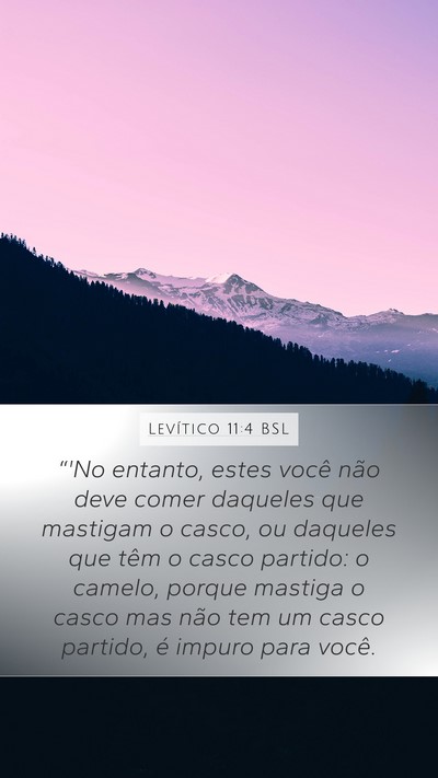 Levítico 11:4 BSL Mobile Phone Wallpaper - “'No entanto, estes você não deve comer - Mobile Bible Verse Wallpaper