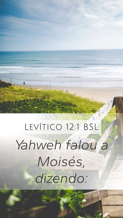 Levítico 12:1 BSL Bible Verse Image