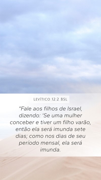 Levítico 12:2 BSL Bible Verse Image