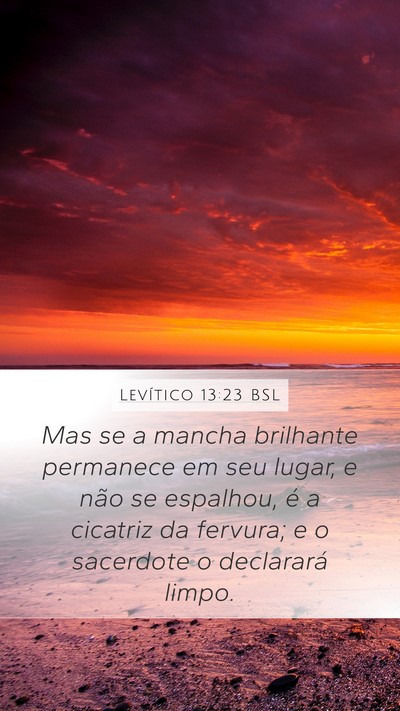 Levítico 13:23 BSL Bible Verse Image
