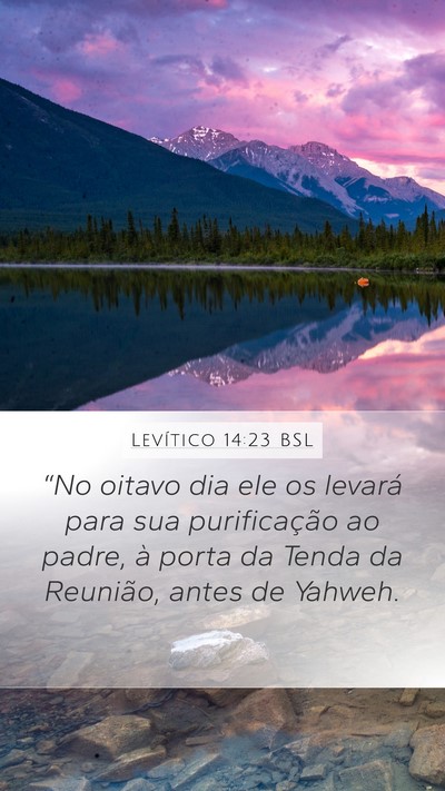 Levítico 14:23 BSL Bible Verse Image