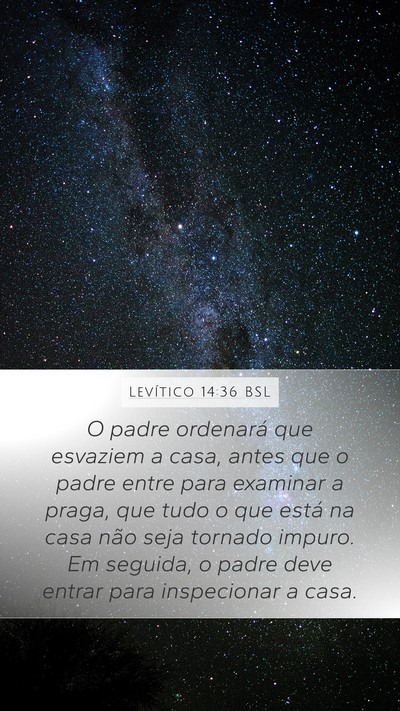 Levítico 14:36 BSL Bible Verse Image
