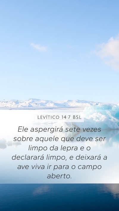 Levítico 14:7 BSL Bible Verse Image