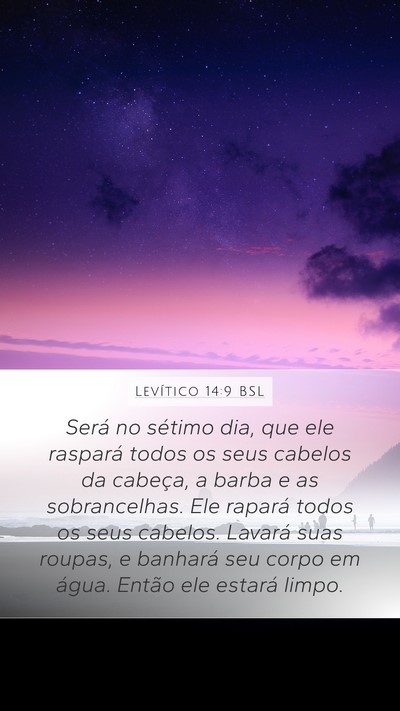 Levítico 14:9 BSL Bible Verse Image