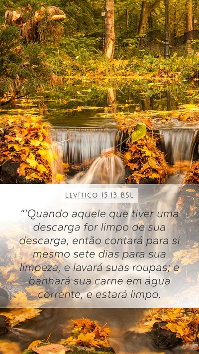 Levítico 15:13 BSL Bible Verse Image