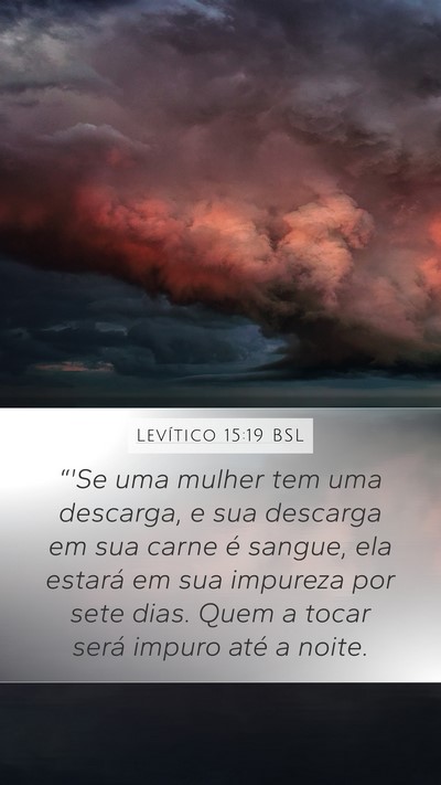 Levítico 15:19 BSL Bible Verse Image