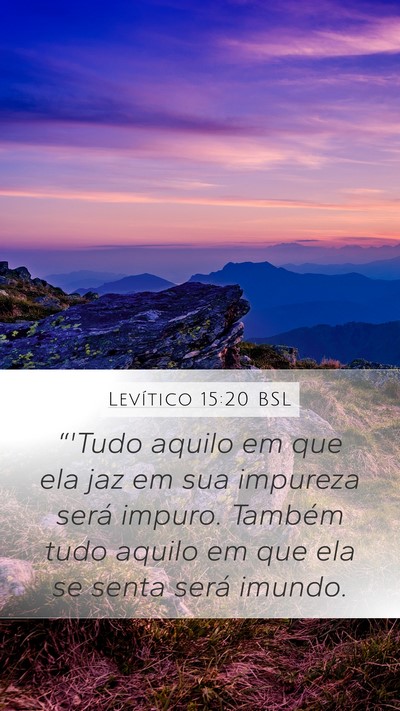 Levítico 15:20 BSL Bible Verse Image