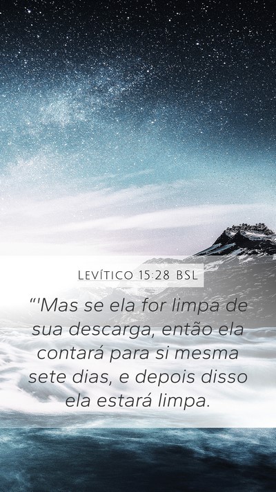 Levítico 15:28 BSL Bible Verse Image