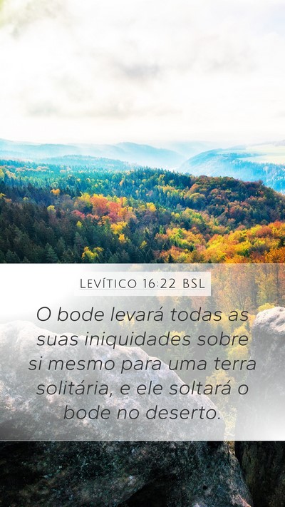 Levítico 16:22 BSL Bible Verse Image