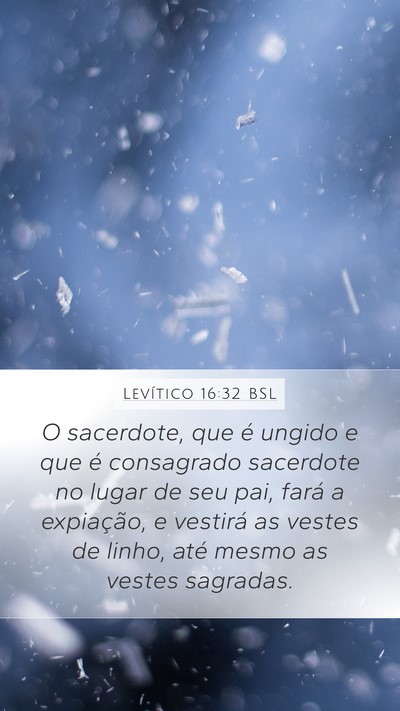 Levítico 16:32 BSL Bible Verse Image