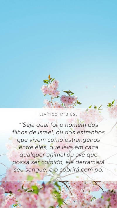Levítico 17:13 BSL Bible Verse Image