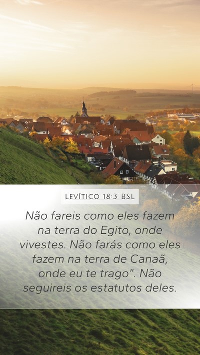 Levítico 18:3 BSL Bible Verse Image
