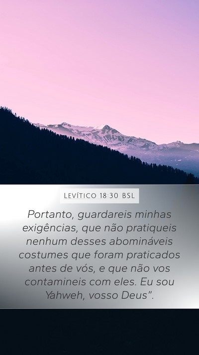 Levítico 18:30 BSL Bible Verse Image