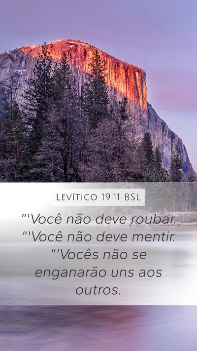 Levítico 19:11 BSL Bible Verse Image