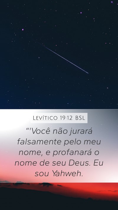 Levítico 19:12 BSL Bible Verse Image